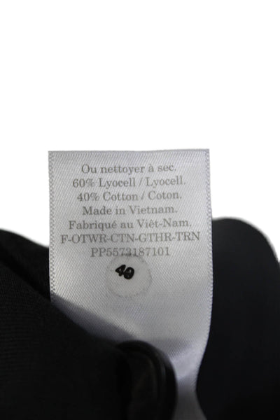 Everlane Womens The Gathered Drape Trench  Black Sz XS