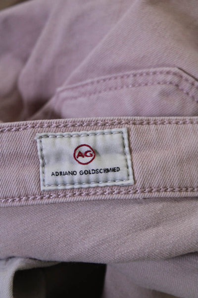 AG Adriano Goldschmied Womens Pink The Legging Ankle Super Skinny Jeans Size 26R