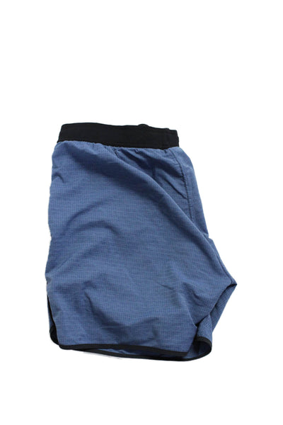 Vuori Mens Elastic Waist Drawstring Slip-on Athletic Shorts Blue Size S