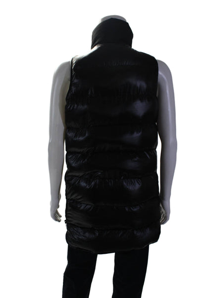 Derek Lam 10 Crosby Mens Double Zip Sleeveless Puffer Vest Black Size S