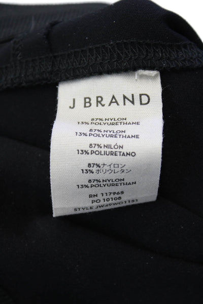 J Brand Women's Elastic Waist Fitted Skinny Dress Pants Black Size XS