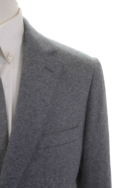 Bonobos Mens Cotton Long Sleeve Buttoned Coat Gray Size 40