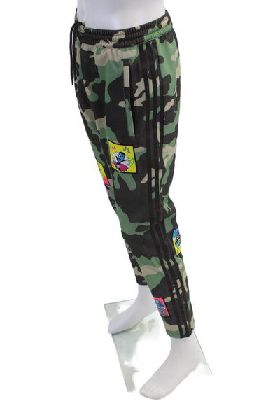 Adidas x Jeremy Scott Mens Graphic Multicolored Tapered Zipped Leg Pocketed Casu