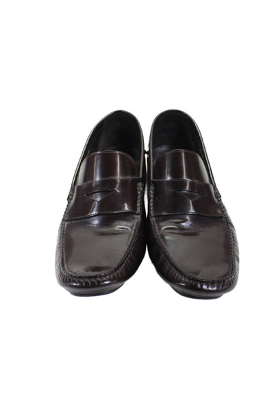 To Boot New York Mens Leather Slip-on Dress Shoes Dark Brown Size 11 1/2