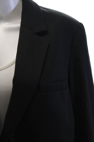 Everlane Womens Two Button Front Pockets Long Sleeve Lined Blazer Black Size 10