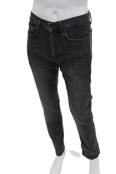 Rag & Bone Mens Slim Fit Straight Leg Jeans Black Size 30x32