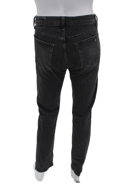 Rag & Bone Mens Slim Fit Straight Leg Jeans Black Size 30x32