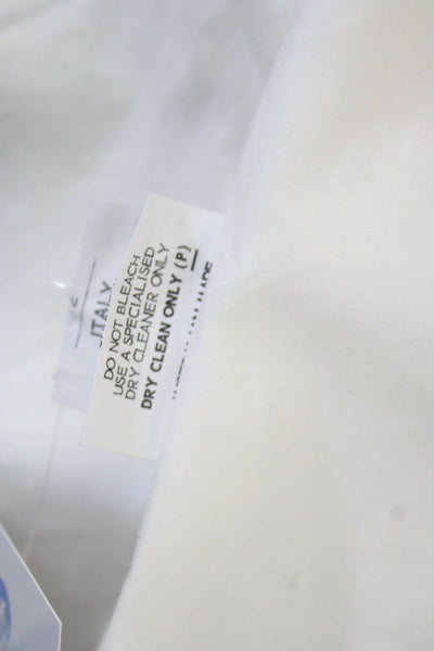 N/Nicholas Womens Fringed Flared Sleeved Off The Shoulder Blouse White Size 2