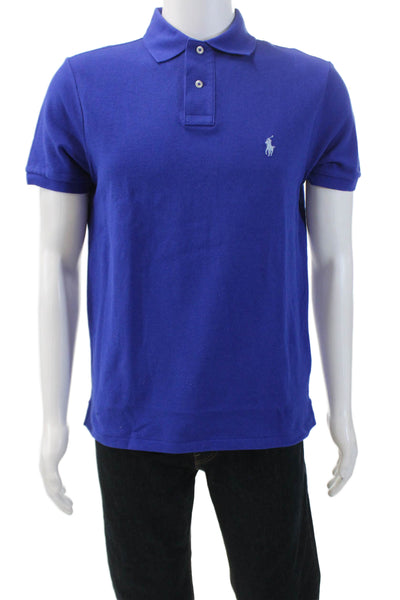 Polo Ralph Lauren Mens Cotton Short Sleeve Polo Shirt Blue Size M