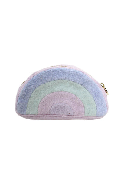 Stoney Clover Lane Womens Soft Textured Multicolored Strapless Make Up Bag