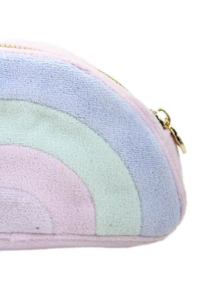 Stoney Clover Lane Womens Soft Textured Multicolored Strapless Make Up Bag