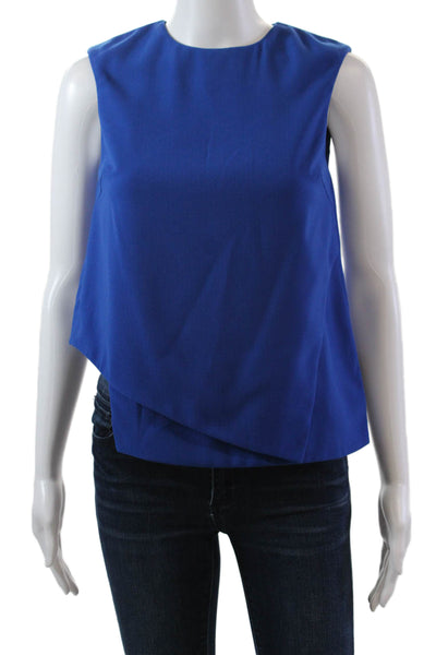 Opening Ceremony Womens Sleeveless Round Neck Tank Blue Size XS