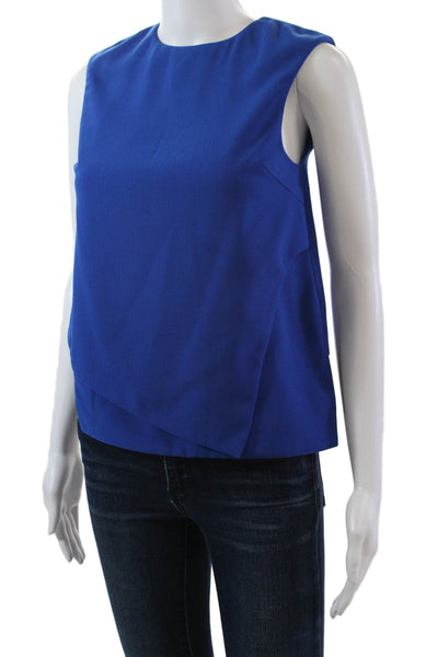 Opening Ceremony Womens Sleeveless Round Neck Tank Blue Size XS