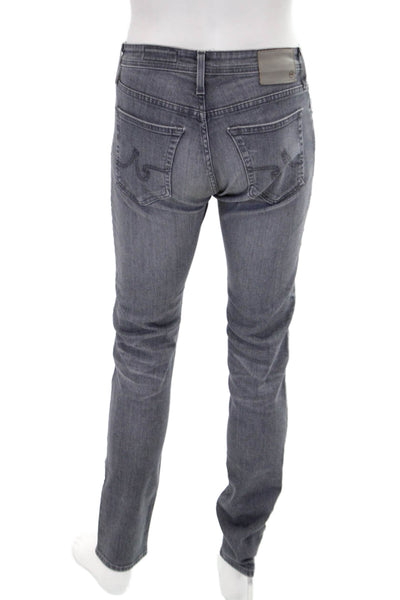 AG Adriano Goldschmied Mens Zipper Fly The Dylan Slim Skinny Jeans Gray Size 30