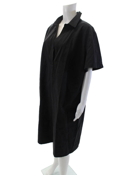 Lafayette 148 New York Womens Short Sleeved Pocketed Casual Dress Black Size 3X