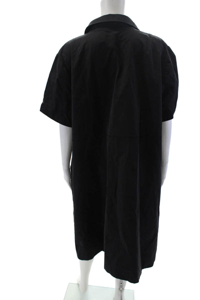 Lafayette 148 New York Womens Short Sleeved Pocketed Casual Dress Black Size 3X