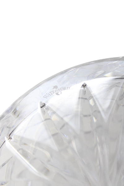 Waterford Womens Womens Crystal Geometric Textured Biscuit Jar Clear
