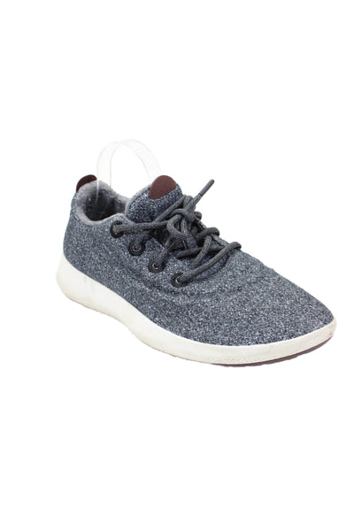 Allbirds Mens Cotton Textured Lace Up Colorblock Casual Sneakers Gray Size 12