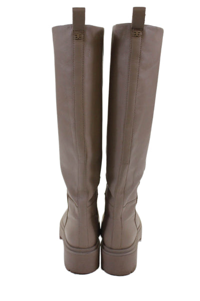 Sam Edelman Womens Leather Larina Knee High Boots Beige Size 6.5 Medium