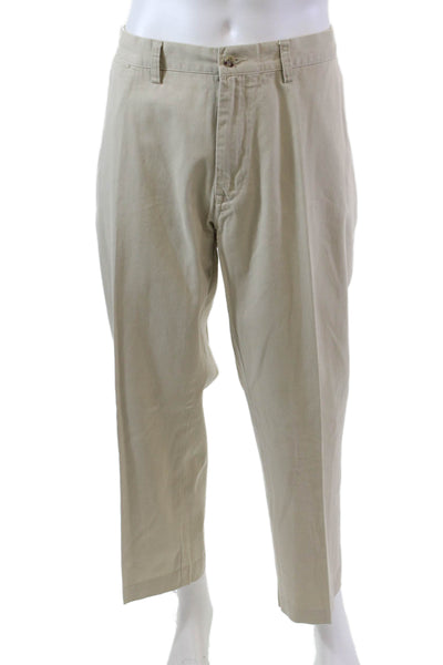 Polo Ralph Lauren Mens Cotton 4 Pocket Tapered Pants Trousers Beige Size 40X32