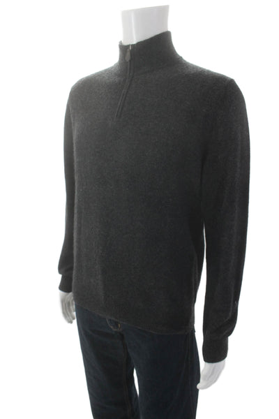 Bloomingdales The Mens Store Mens Cashmere Turtleneck Sweater Gray Size Medium