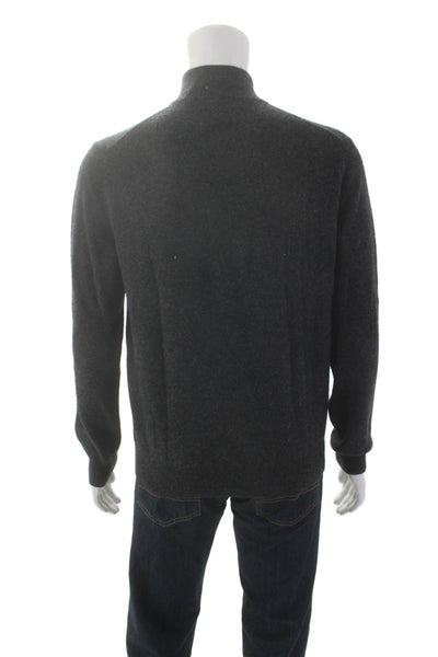 Bloomingdales The Mens Store Mens Cashmere Turtleneck Sweater Gray Size Medium