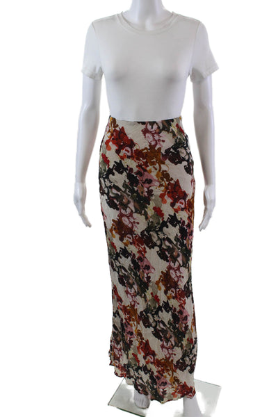 Deborah James Womens Pena Alice Long Slip-on Skirt Multicolor Size S