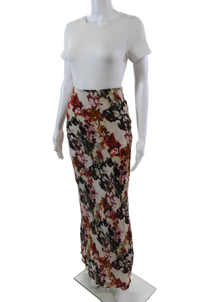 Deborah James Womens Pena Alice Long Slip-on Skirt Multicolor Size S