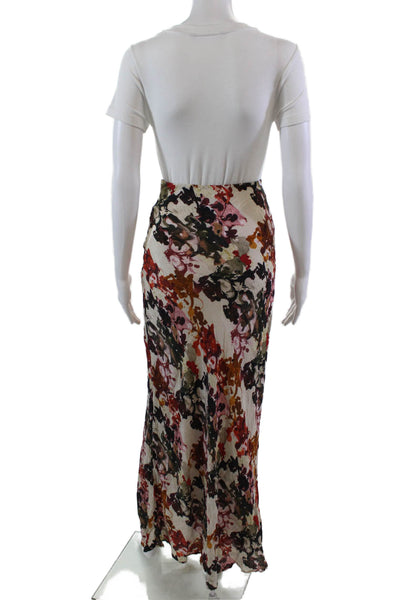Deborah James Womens Pena Alice Long Slip-on Skirt Multicolor Size S