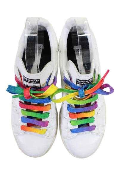 Adidas by Stella McCartney Womens Star Sneakers Shoes Multi White Size 5.5