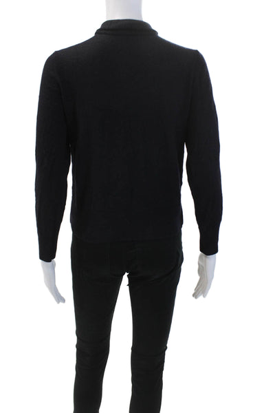 COS Womens Long Sleeve Turtleneck Sweater Navy Blue Wool Size Medium
