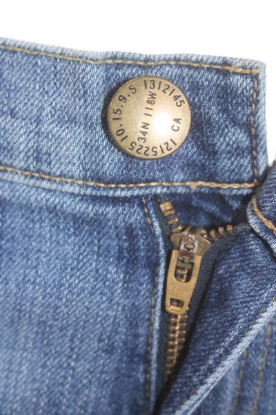 Current/Elliott Womens High Rise Distress Medium Wash Flare Leg Jeans Size 24