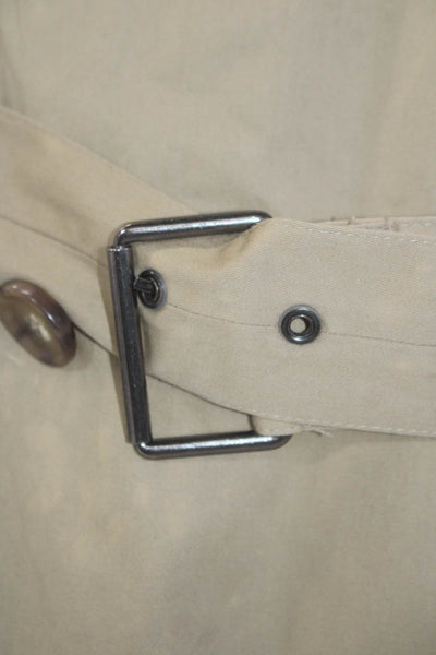 Vince Womens Long Sleeve Buttoned Collared Overcoat Beige Size XS