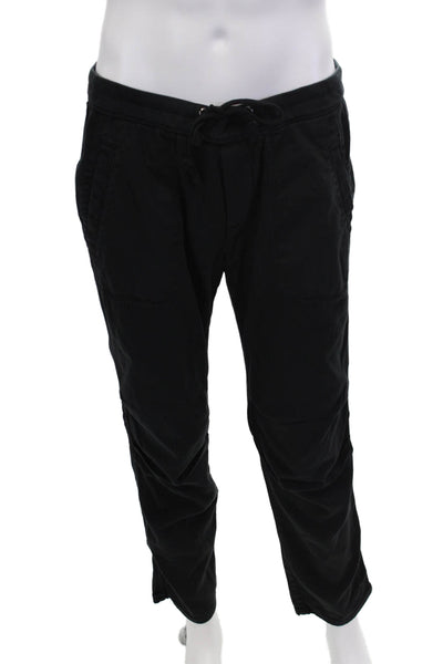 Standard James Perse Mens Drawstring Waist Tapered Sweatpants Black Size 3