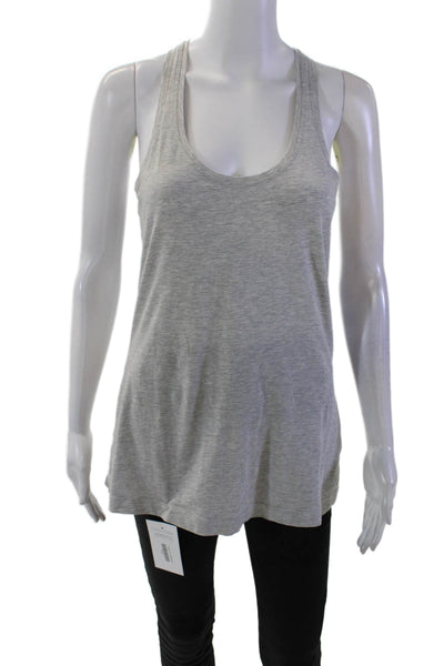 Lululemon Womens Scoop Neck Pullover Racerback Activewear Tank Top Gray Size 6