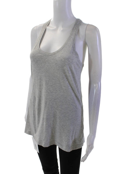 Lululemon Womens Scoop Neck Pullover Racerback Activewear Tank Top Gray Size 6