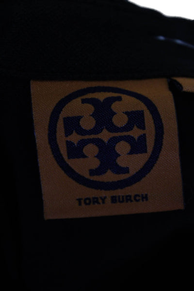 Tory Burch Womens Cotton Sleeveless Buttoned Tank Black Size S