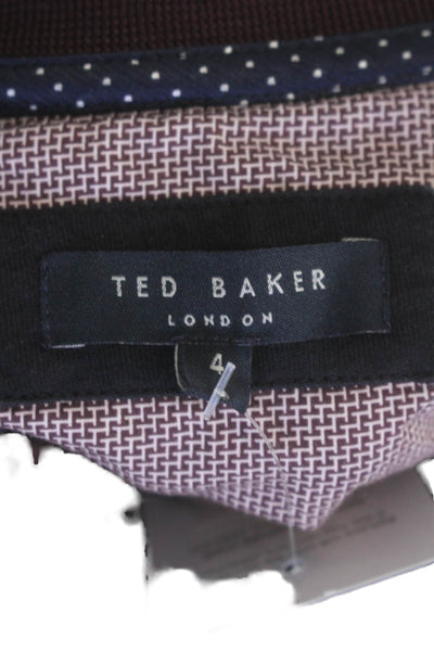 Ted Baker London Mens Cotton 1/2 Zip Collared Pullover Sweatshirt Blue Size S