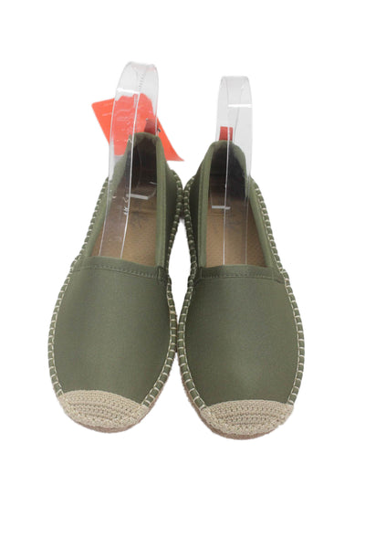 Sea Star Womens Slide On Beachcomber Espadrilles Olive Green Size 6