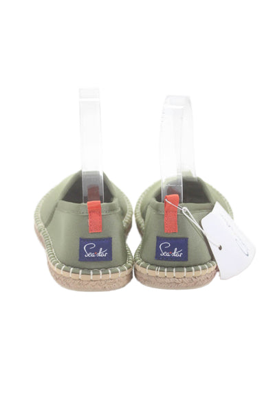 Sea Star Womens Slide On Beachcomber Espadrilles Olive Green Size 6
