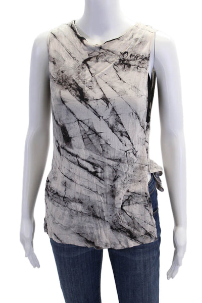 Helmut Lang Womens Sleeveless Round Neck Pullover Tank Multicolor Size P