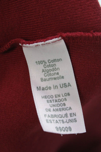 Michael Stars Womens Scoop Neck Cassic Thin Binded Tank Top Red Cotton One Size