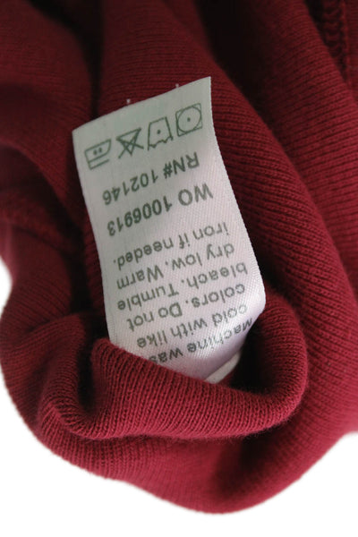 Michael Stars Womens Scoop Neck Cassic Thin Binded Tank Top Red Cotton One Size