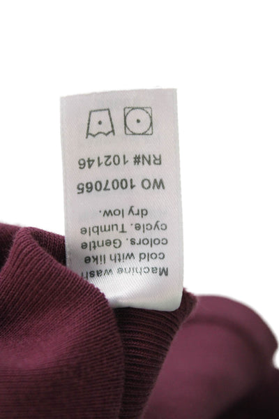 Michael Stars Womens Scoop Neck Cassic Thin Binded Tank Top Beetroot One Size