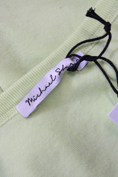 Michael Stars Womens Scoop Neck Cassic Thin Binded Tank Top Green One Size