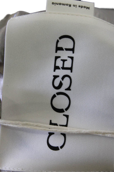 Closed Womens Linen Button Down Blazer Jacket Gray Size Extra Extra Small