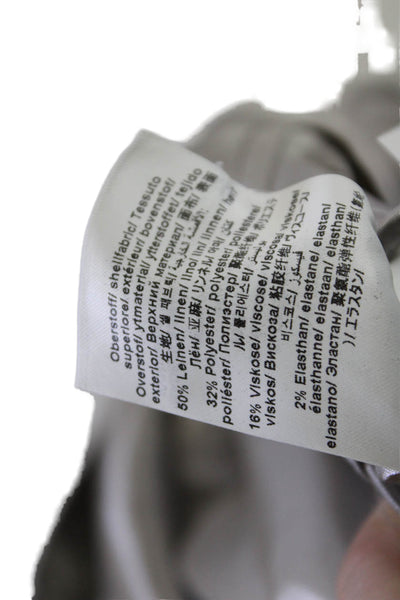 Closed Womens Linen Button Down Blazer Jacket Gray Size Extra Extra Small