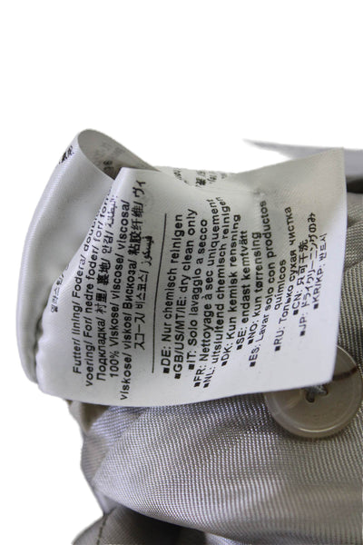 Closed Womens Linen Button Down Blazer Jacket Gray Size Extra Extra Small