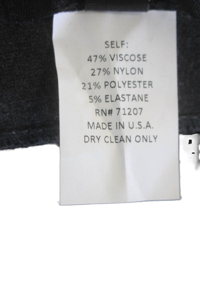 J Envie Womens Straight Leg Zip Front High Rise Pants Gray Size 10