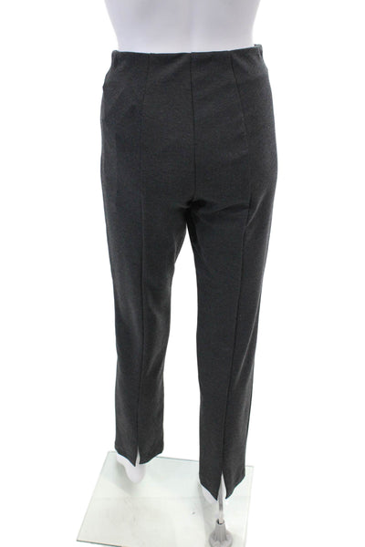 J Envie Womens Front Zip Pleated Straight Leg Trouser Pants Gray Size 6